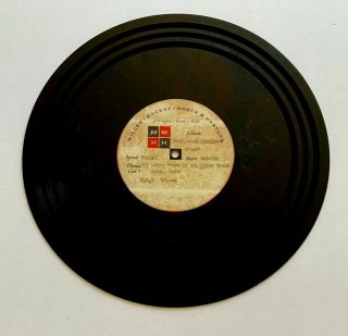 Advertising 12 " Acetate Record - West Coast Airline " Why Drive There " - 1953