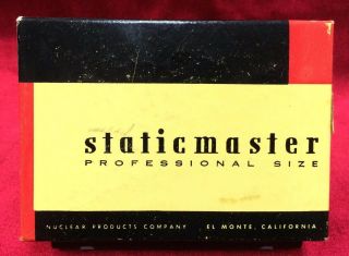 Vintage Staticmaster Nuclear Products Record & Lens Cleaner