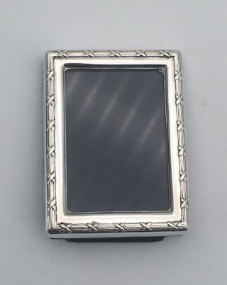 Vintage R Carrs Of Sheffield,  Sterling Silver Photograph Frame,  Hallmarked 1989
