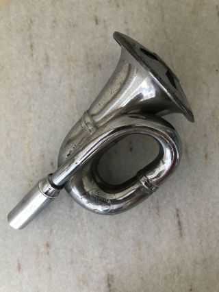Vintage Condor Chrome Metal Bike Squeeze Horn 4 3/4 " Ht,  2 3/4 " Diameter Of Bell