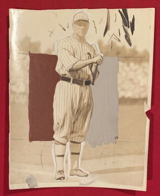 Antique 1917 Philadelphia Athletics Charlie Jamieson Type 1 Press Photo Baseball