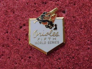 1979 Baltimore Orioles World Series Media Press Pin - Pittsburgh Pirates