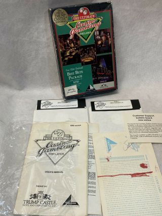 VINTAGE DONALD TRUMP CASTLE THE ULTIMATE CASINO GAMBLING CARD POKER IBM PC GAME 2