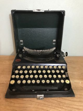 Antique Remington Model 1922 Portable Typewriter W/case Nz221461