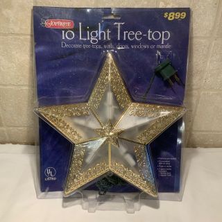 Vintage Joybrite 10 Light Tree Top Star