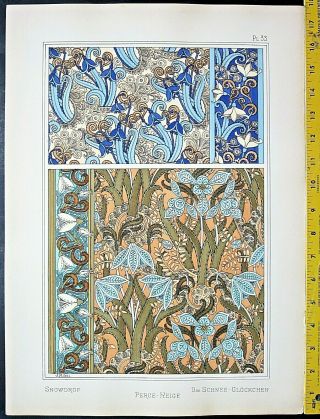 Snowdrop Designs,  Art Nouveau/jugendstil,  Eugene Grasset,  La Plante.  1896.  33