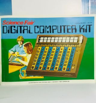 Radio Shack Science Fair Digital Computer Kit 1977 Vintage Family Home Game Usa