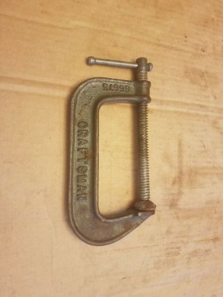 Vintage Craftsman 66675 5 " Malleable C - Clamp.  Made In Usa.