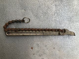 Vintage =craftsman= 12 " Chain Wrench 55713 Wf (4 " Cap) 15 " Chain