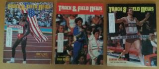 Complete Vintage 1985 Set Of 12 Track And Field News Carl Lewis Joan Benoit
