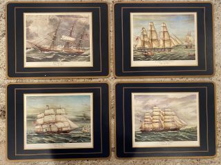 Vintage Pimpernel Clipper Ships 4 Placemats Made In England