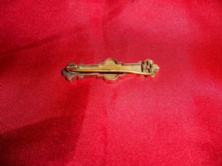 Vintage Victorian Gold Filled Brooch Pin June 6,  1877 3