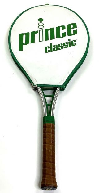 Vintage Prince Tennis Racquet 1983 Classic Series 110 4 3/8 Grip With Cover