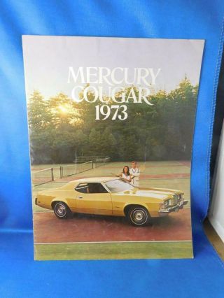 1973 Mercury Cougar Sales Dealership Brochure Car Advertising Vintage Ford