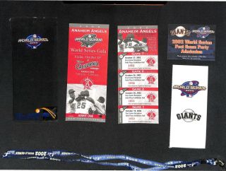 2002 Anaheim Angels World Series Vip Ticket Holder Package Gala Post Game Party