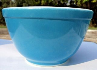 Vintage Pyrex Small Mixing Bowl Blue Nesting Ovenware Usa 401 1.  5 Pint