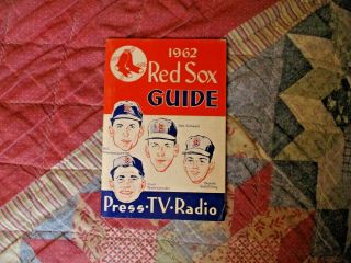 1962 Boston Red Sox Media Guide Yearbook Carl Yastrzemski Press Book Program Ad