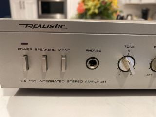 Vintage Realistic SA - 150 Integrated Stereo Amplifier with Phono 3