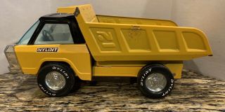 Vintage Nylint 400 Metal Toy Dump Truck Construction Yellow & Black