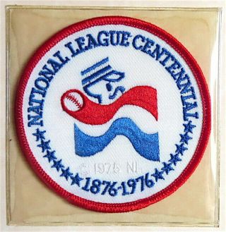 1876 1976 National League Centennial 100 Years Lost Treasures Of Baseball Patch