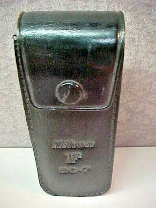 Vintage Nikon F Fan Flash Unit (bc - 7) With F Body Hot Shoe Adapter