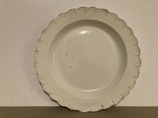 Antique Wedgwood Creamware Feathered Edge Dinner Plate