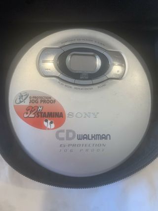 Vintage Sony Jog Proof Cd Player Walkman Jog Proof D - Ej610 With Case