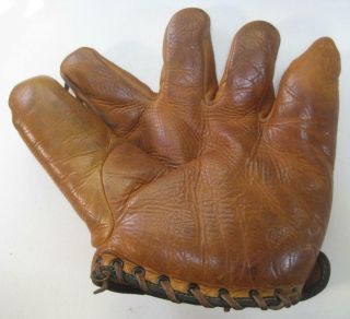 Old Claude Passeau Goldsmith Leather G10 Baseball Glove Mitt