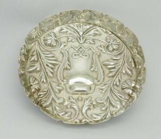Victorian Mappin & Webb Solid Silver Dish (1 Of 2) Hm 1898 Art Nouveau