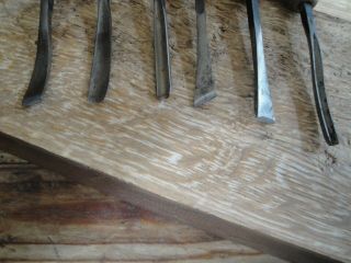 Vintage MILLERS FALLS Wood Carving Tool Set of (6) Gouges Chisels 2