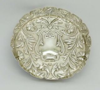 Victorian Mappin & Webb Solid Silver Dish (2 Of 2) Hm 1898 Art Nouveau