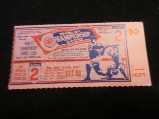 1964 St.  Louis Cardinals World Series Ticket York Yankees Game 2 Baseball