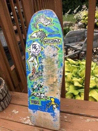 Vintage MARK GONZALES VISION Skateboard Deck The Gonz Color My Friends 2