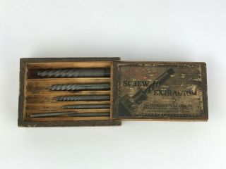 Vintage Ezy - Out Screw Extractor Set No.  15 The Cleveland Twist Drill Co.