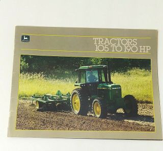 John Deere 50 Series Tractor Sales Brochure 105 To 190 Hp 1985 Farm Vintage