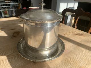 Mappin And Webb Biscuit Barrel Silver Plated