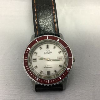 Vintage Buler 21 Jewel Mens Swiss Made Mechanical Wrist Watch