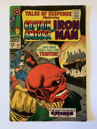 Captain America & Iron Man 90 Tales Of Suspense - Vintage 1967 Marvel Comics Km
