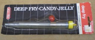 Vintage Acu - Rite Deep Fry Candy - Jelly Glass Thermometer Usa