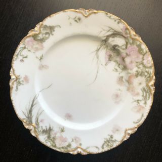 Antique Gilt Haviland & Co Limoges France Porcelain Feu Du Four Dinner Plate Nr