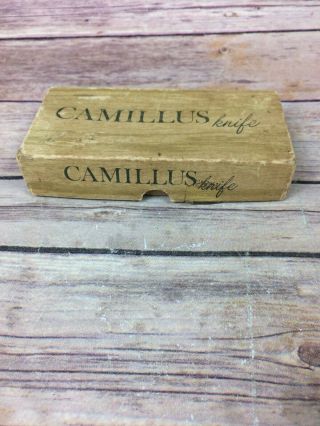 Vintage Camillus Knife 3 Box Only