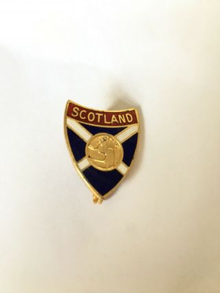 Scotland Football Pin Label Badge Coffers Of London Vintage