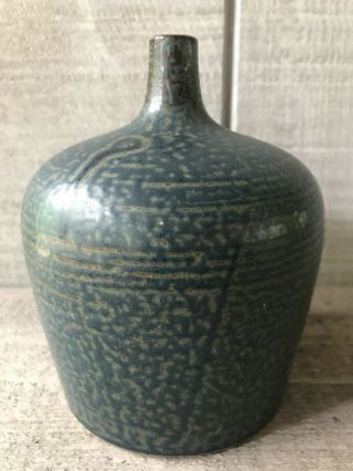 Vintage Amthor Imports Mid Century Pottery Bud Vase Weed Pot Japan