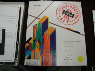 Vintage A - Train Construction Set Big Box 1992 By Maxis 3.  5 " Disk For Macintosh