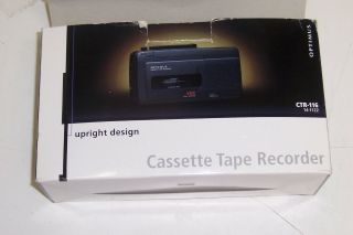Vintage Optimus Voice Activated Vox Cassette Tape Recorder Ctr - 116