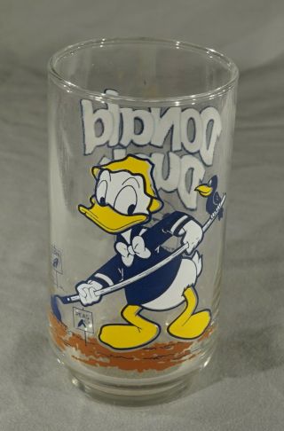 Vintage Donald Duck Walt Disney Character Glass - 5 1/8 " Tall