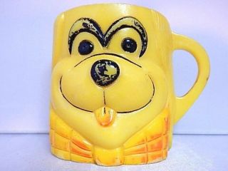 Vintage Plastic Cup Mug Hanna - Barbera Hound Fleegle Banana Splits Cartoon Dog