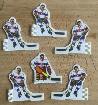 Custom Coleco Table Hockey Players - 1944 - 45 Montreal Canadiens “punch Line”