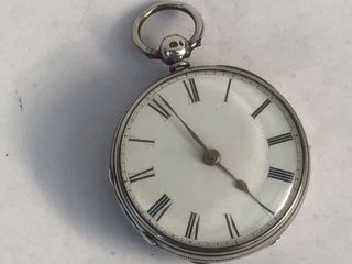 Early Victorian Smaller Size Silver Fusee Pocket Watch,  1855 - Fine