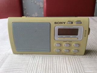 Vintage Sony Icf - M410l 3 Band Lw/mw/fm Digital Display Radio.  No Cable